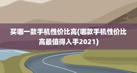 买哪一款手机性价比高(哪款手机性价比高最值得入手2021)