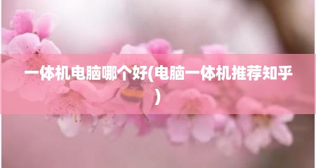 一体机电脑哪个好(电脑一体机推荐知乎)
