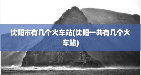 沈阳市有几个火车站(沈阳一共有几个火车站)