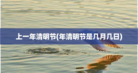 上一年清明节(年清明节是几月几日)