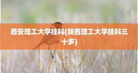 西安理工大学挂科(陕西理工大学挂科三十多)