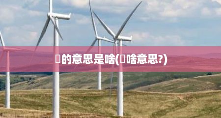 囧的意思是啥(囧啥意思?)