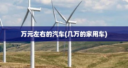 万元左右的汽车(几万的家用车)
