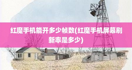 红魔手机能开多少帧数(红魔手机屏幕刷新率是多少)