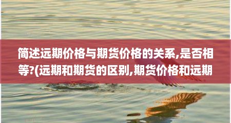 简述远期价格与期货价格的关系,是否相等?(远期和期货的区别,期货价格和远期价格的关系是)