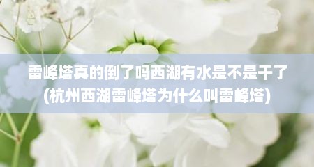 雷峰塔真的倒了吗西湖有水是不是干了(杭州西湖雷峰塔为什么叫雷峰塔)