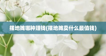 摆地摊哪种赚钱(摆地摊卖什么最值钱)