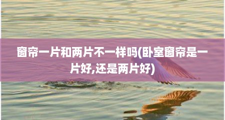 窗帘一片和两片不一样吗(卧室窗帘是一片好,还是两片好)