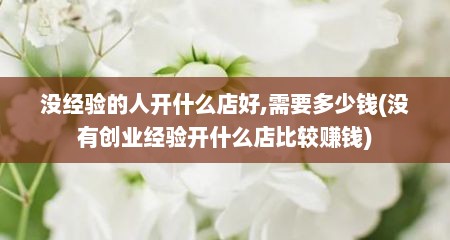 没经验的人开什么店好,需要多少钱(没有创业经验开什么店比较赚钱)