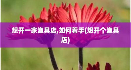 想开一家渔具店,如何着手(想开个渔具店)