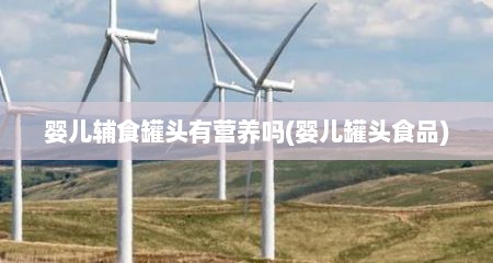 婴儿辅食罐头有营养吗(婴儿罐头食品)
