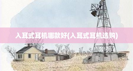 入耳式耳机哪款好(入耳式耳机选购)