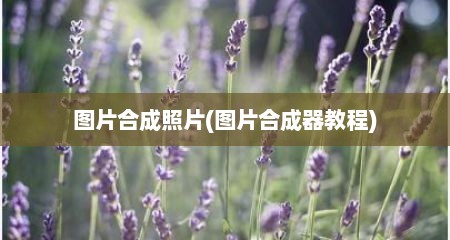 图片合成照片(图片合成器教程)
