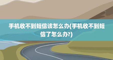 手机收不到短信该怎么办(手机收不到短信了怎么办?)