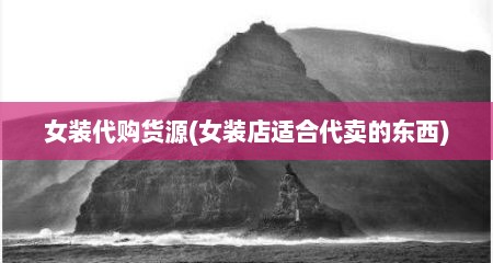 女装代购货源(女装店适合代卖的东西)