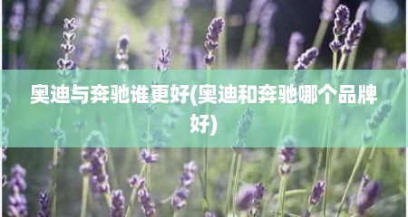 奥迪与奔驰谁更好(奥迪和奔驰哪个品牌好)