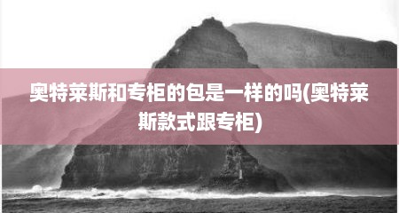 奥特莱斯和专柜的包是一样的吗(奥特莱斯款式跟专柜)