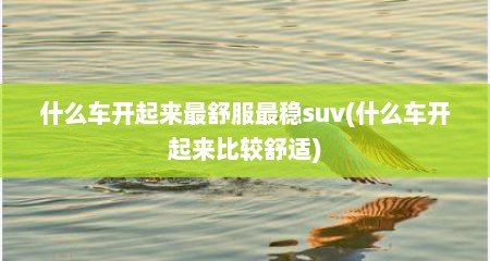 什么车开起来最舒服最稳suv(什么车开起来比较舒适)