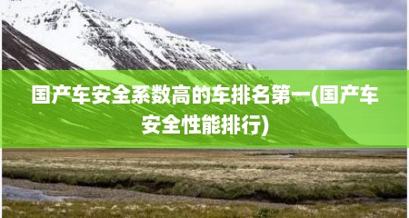 国产车安全系数高的车排名第一(国产车安全性能排行)