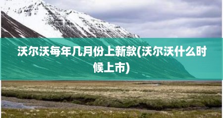 沃尔沃每年几月份上新款(沃尔沃什么时候上市)