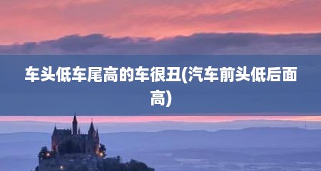 车头低车尾高的车很丑(汽车前头低后面高)