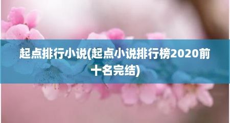 起点排行小说(起点小说排行榜2020前十名完结)