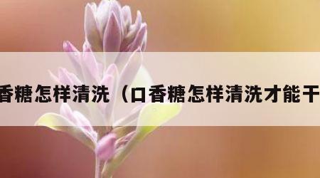 口香糖怎样清洗（口香糖怎样清洗才能干净）
