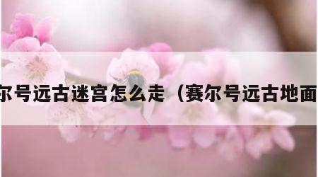 赛尔号远古迷宫怎么走（赛尔号远古地面系）