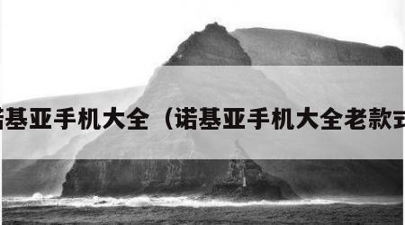 诺基亚手机大全（诺基亚手机大全老款式）