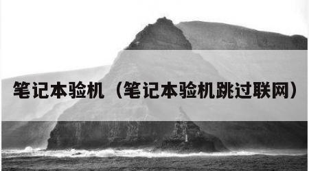 笔记本验机（笔记本验机跳过联网）
