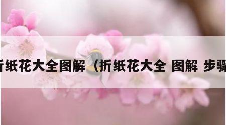 折纸花大全图解（折纸花大全 图解 步骤）