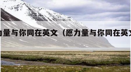 愿力量与你同在英文（愿力量与你同在英文翻译）