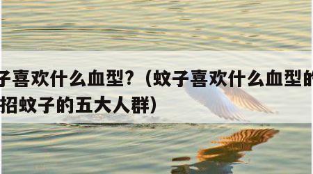 蚊子喜欢什么血型?（蚊子喜欢什么血型的人 最招蚊子的五大人群）