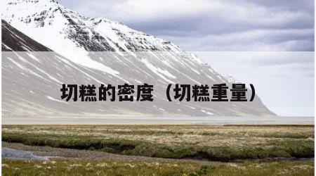 切糕的密度（切糕重量）
