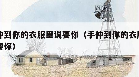 手伸到你的衣服里说要你（手伸到你的衣服里说要你）