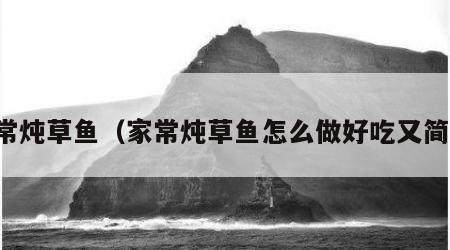 家常炖草鱼（家常炖草鱼怎么做好吃又简单）