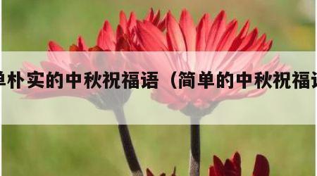 简单朴实的中秋祝福语（简单的中秋祝福语大全）