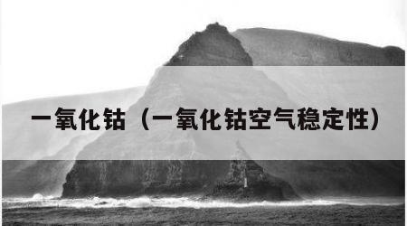 一氧化钴（一氧化钴空气稳定性）