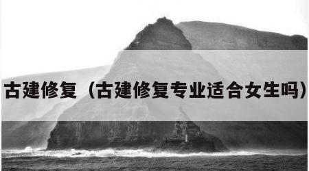 古建修复（古建修复专业适合女生吗）