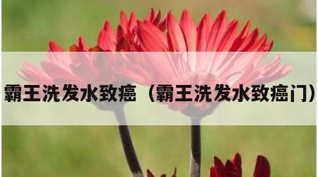 霸王洗发水致癌（霸王洗发水致癌门）