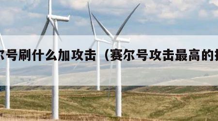 赛尔号刷什么加攻击（赛尔号攻击最高的技能）