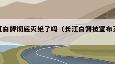 长江白鲟彻底灭绝了吗（长江白鲟被宣布灭绝）