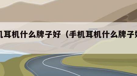 手机耳机什么牌子好（手机耳机什么牌子好音质）