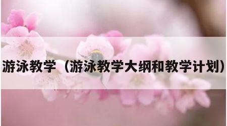 游泳教学（游泳教学大纲和教学计划）