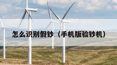 怎么识别假钞（手机版验钞机）
