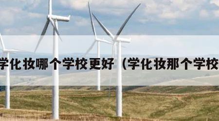 学化妆哪个学校更好（学化妆那个学校）