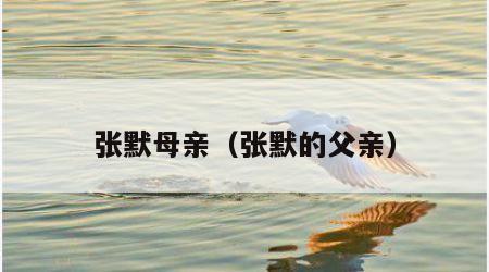 张默母亲（张默的父亲）