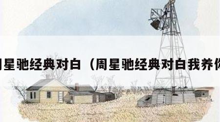 周星驰经典对白（周星驰经典对白我养你）