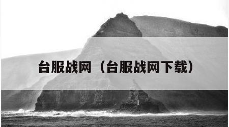 台服战网（台服战网下载）