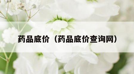 药品底价（药品底价查询网）